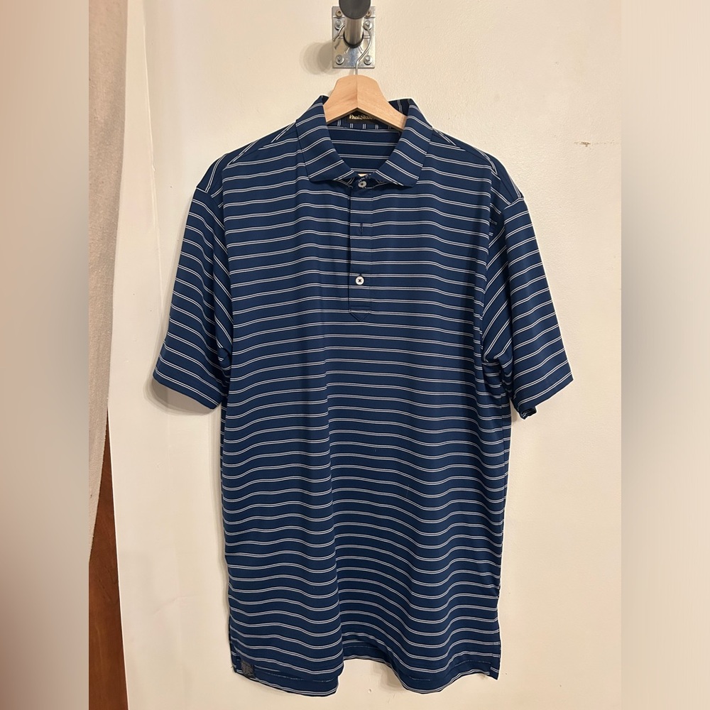 Paul Stuart Performance Polo, blue/white, L